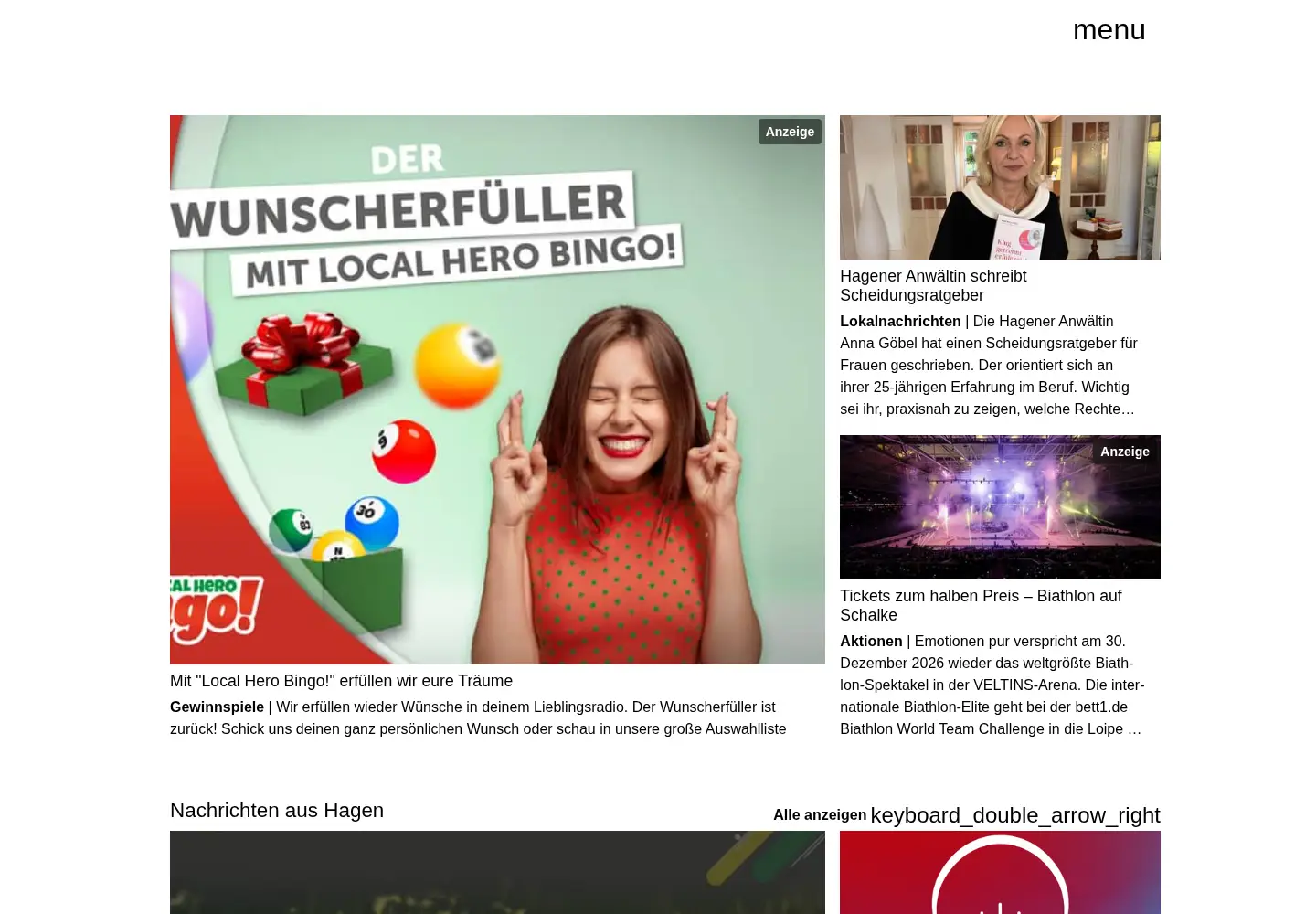 Screenshot of radiohagen.de