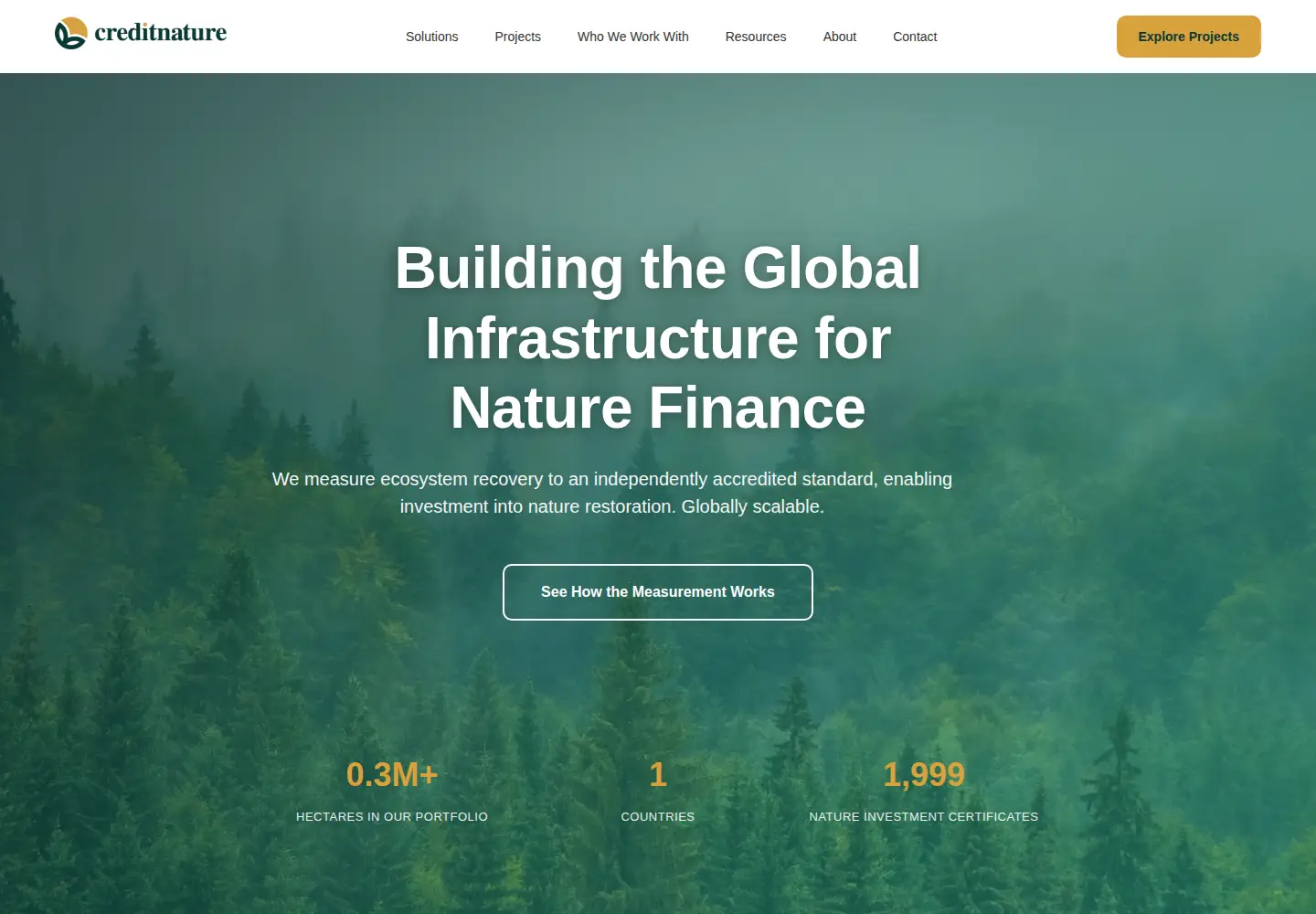 Screenshot of creditnature.com