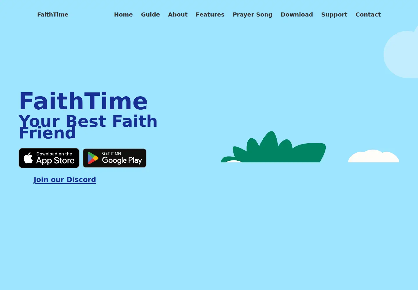 Screenshot of faithtime.ai