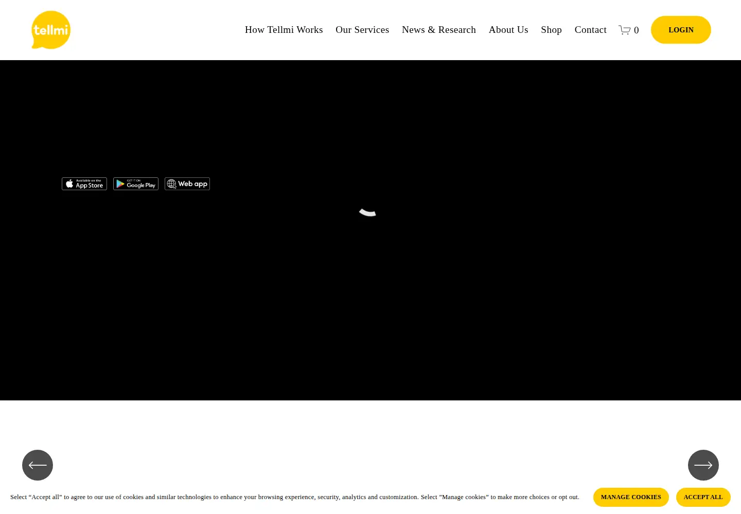 Screenshot of tellmi.help