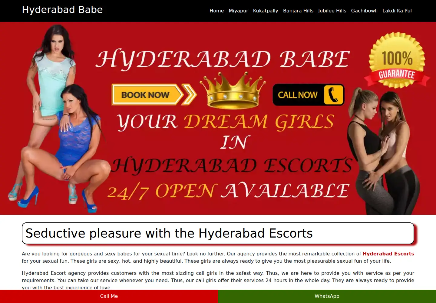 Screenshot of hyderabadbabe.com