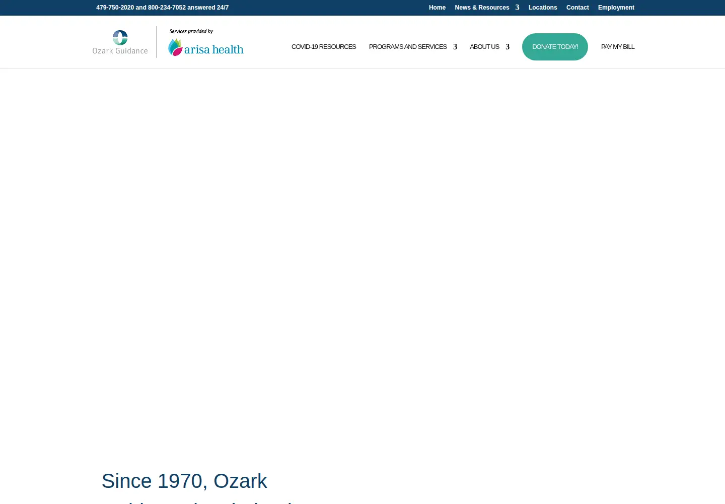 Screenshot of ozarkguidance.org