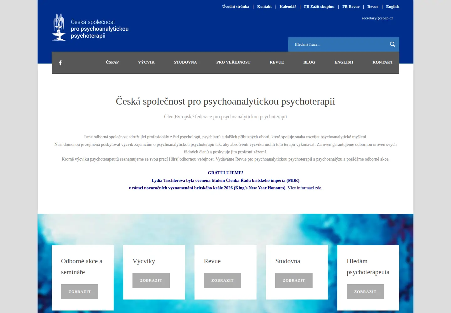 Screenshot of cspap.cz