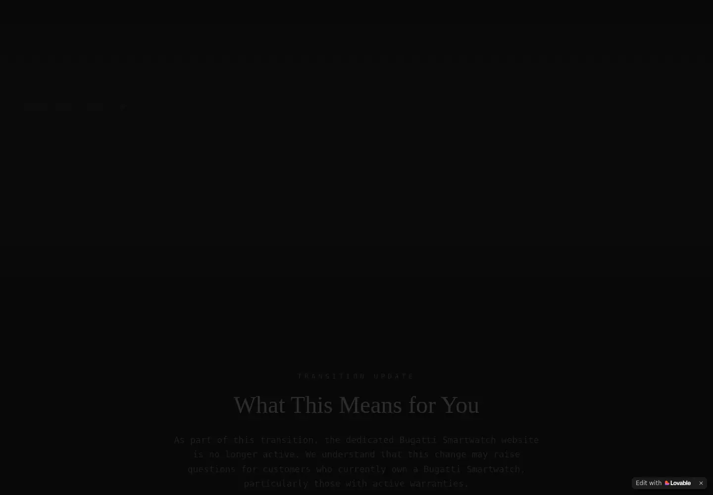 Screenshot of bugatti-smartwatches.com