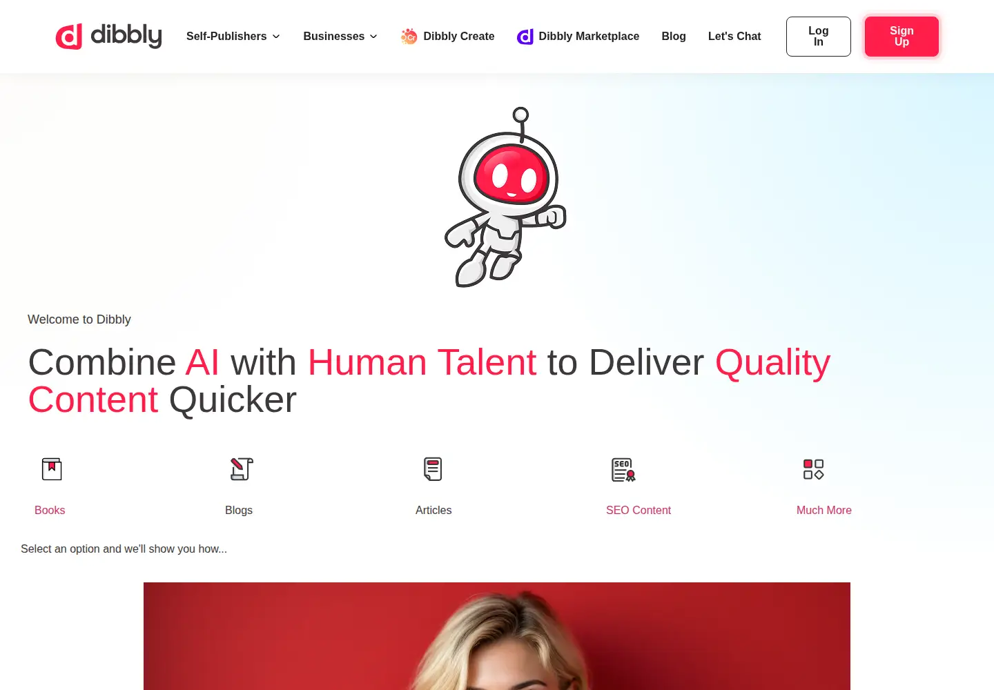 Screenshot of dibbly.com