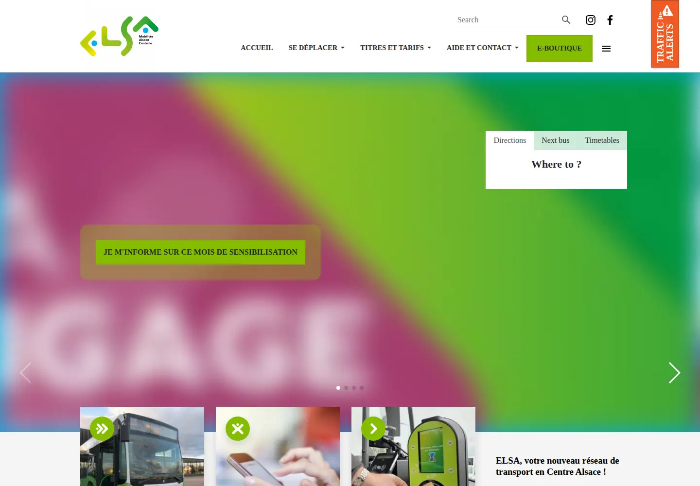 Captured homepage of elsa-mobilites.fr in the current scan