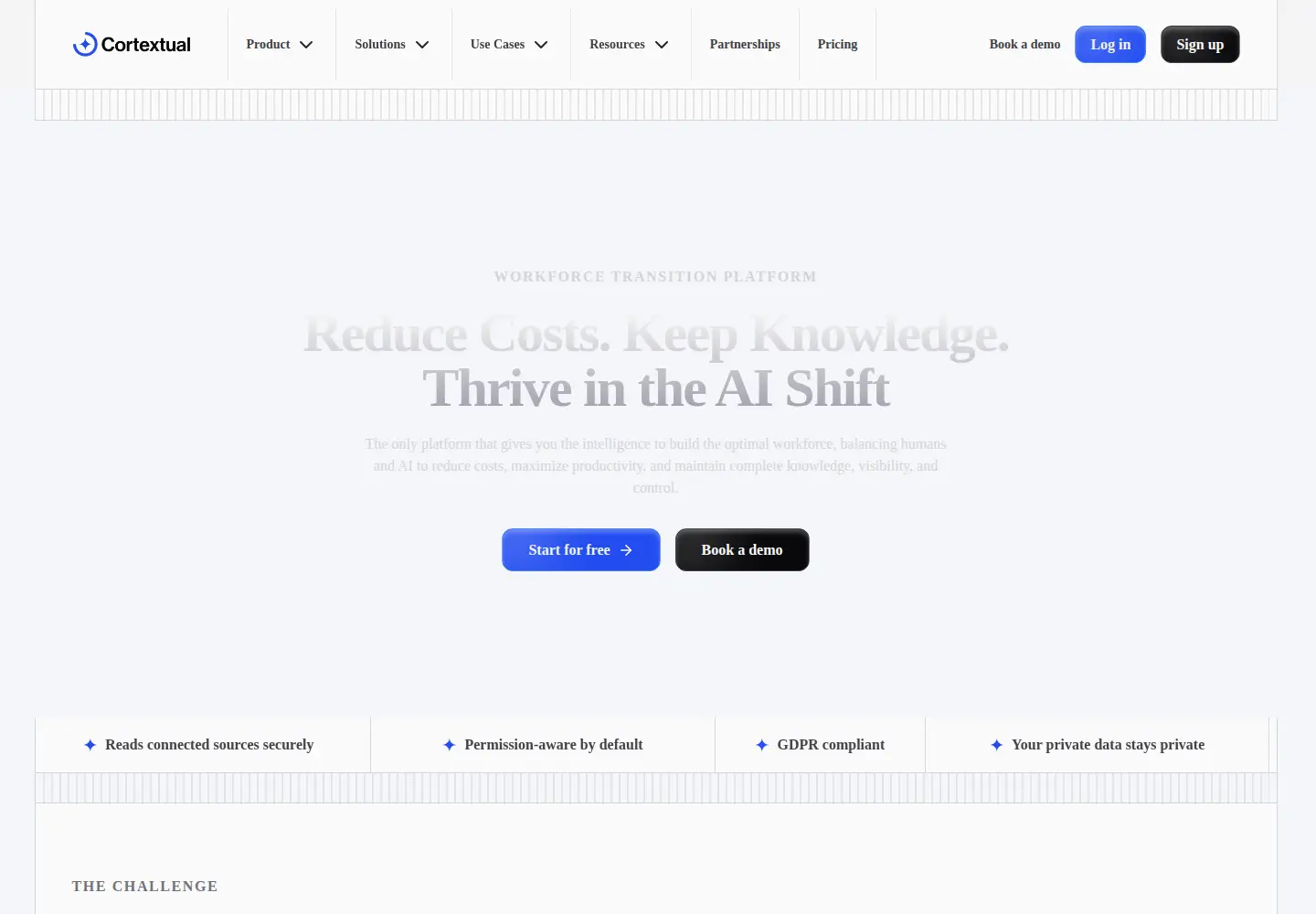 Screenshot of cortextual.com