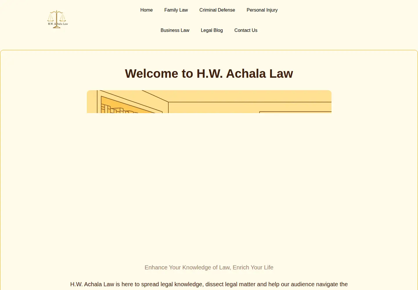 Screenshot of hwachaelaw.com