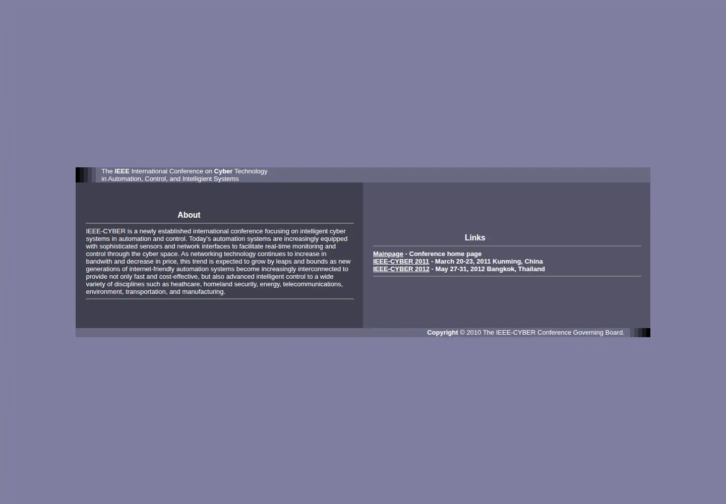 Screenshot of ieee-cyber.org