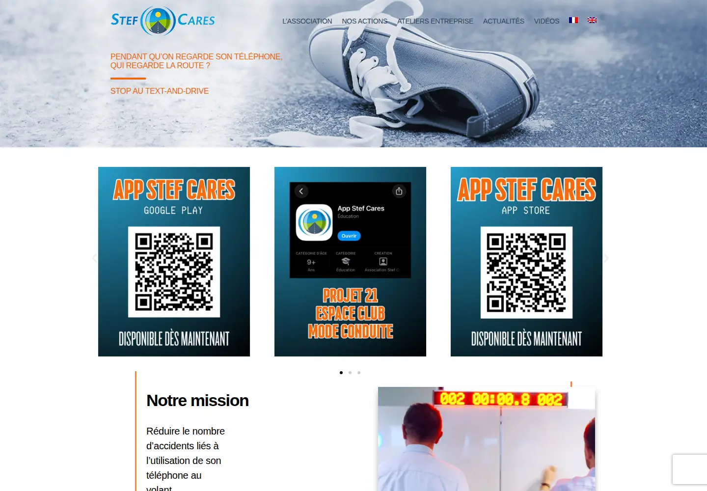 Screenshot of stef-cares.org