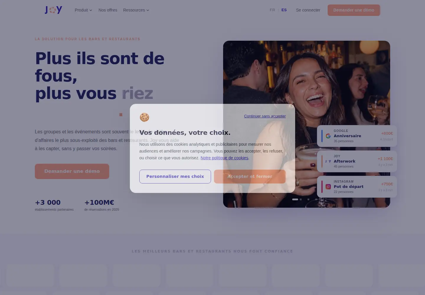 Screenshot of joy.io