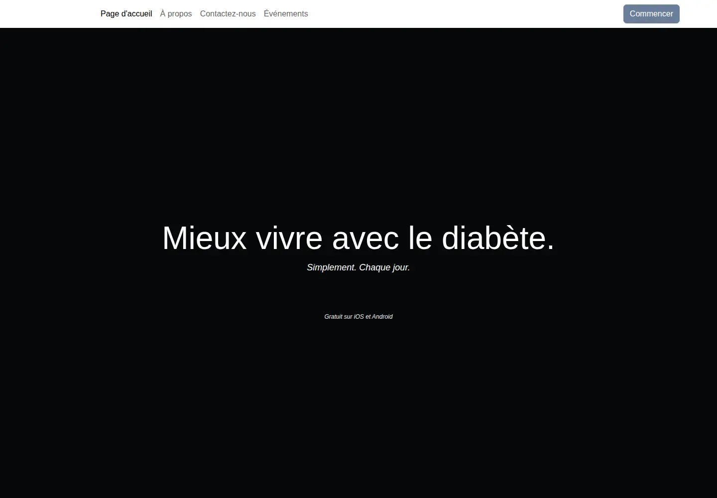 Screenshot of diabhealth.be