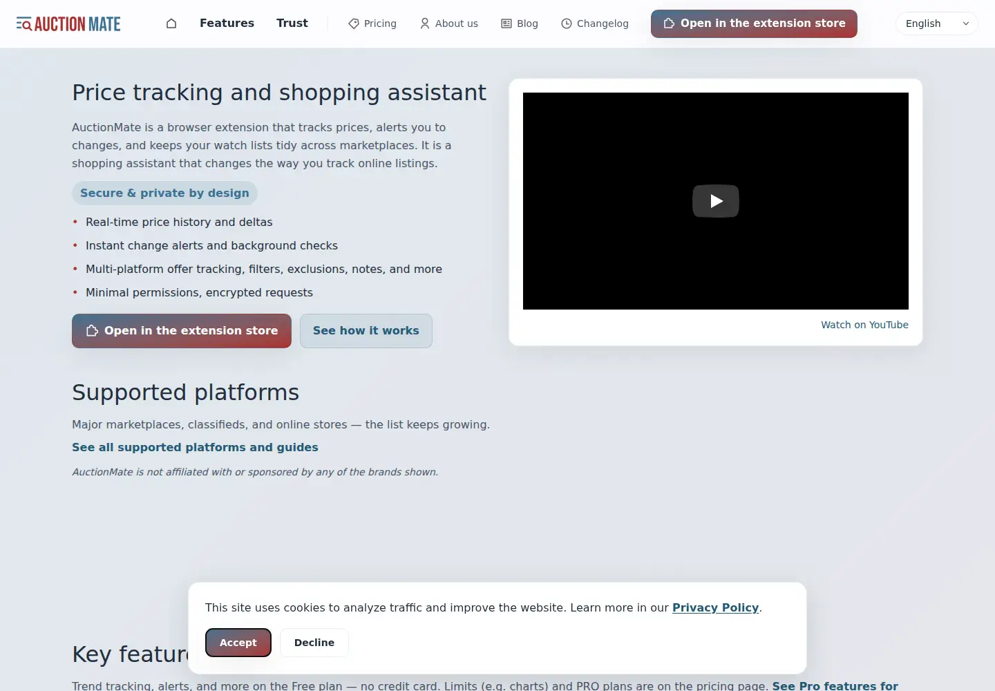 Screenshot of auction-mate.net