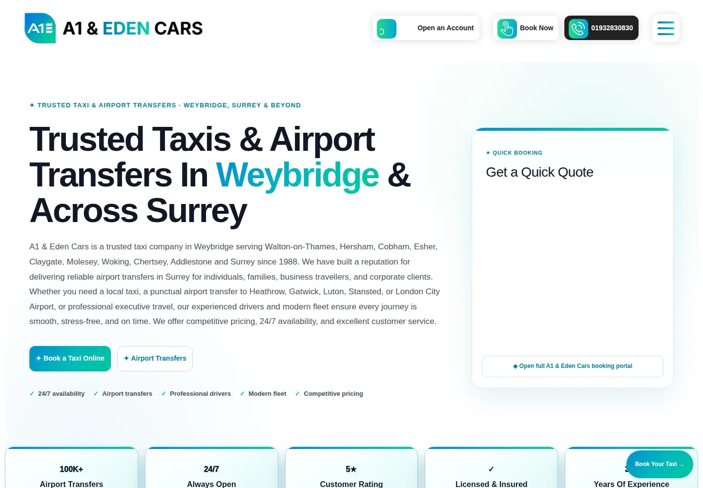 Captured homepage of a1andedencars.co.uk in the current scan