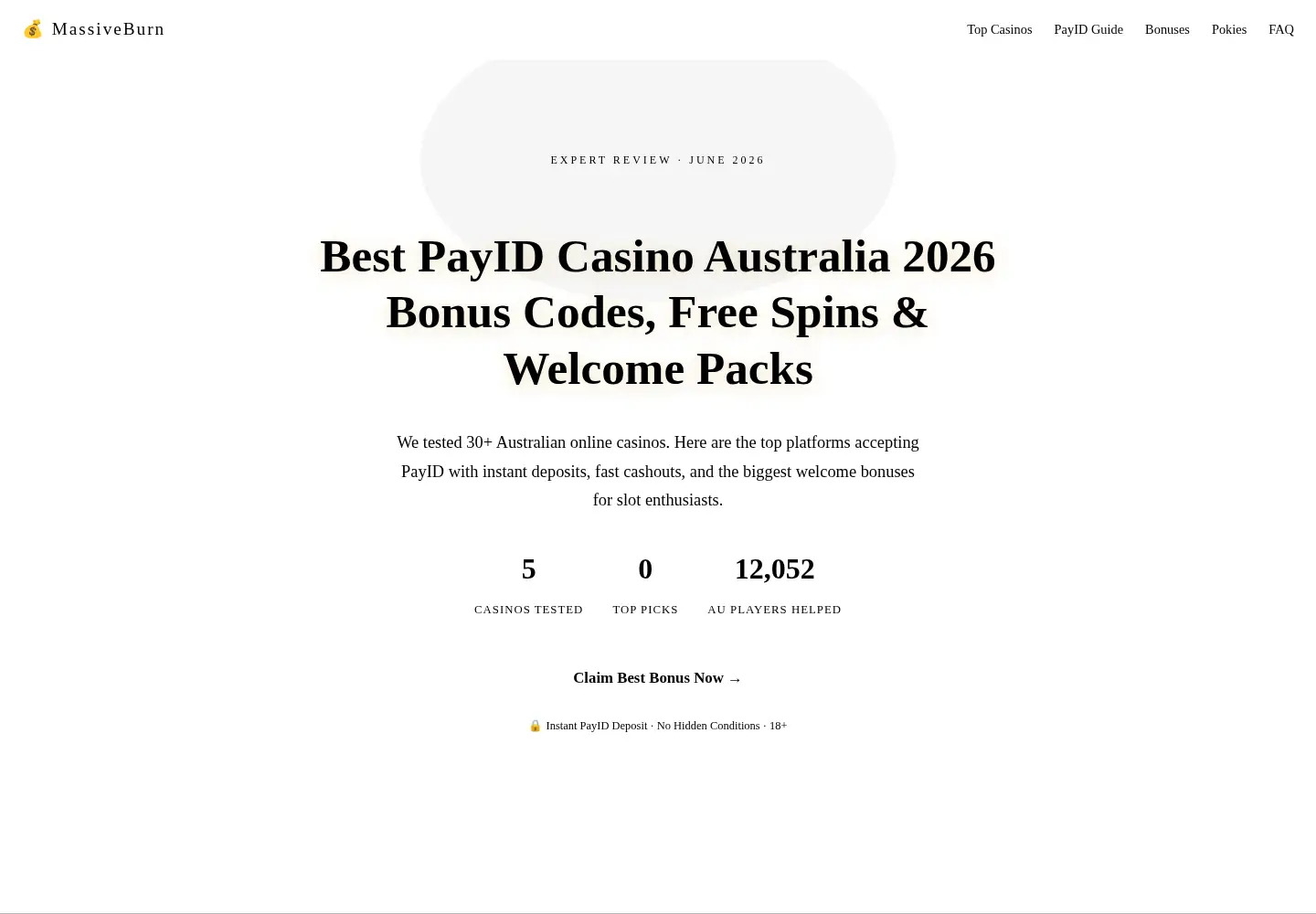 Screenshot of massiveburn.org