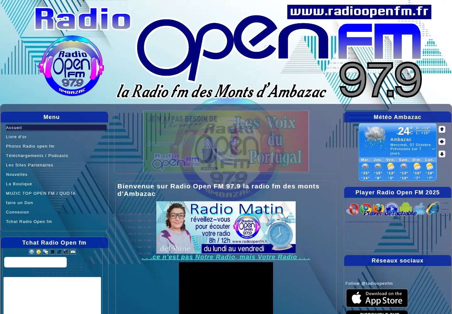 Screenshot of radioopenfm.fr