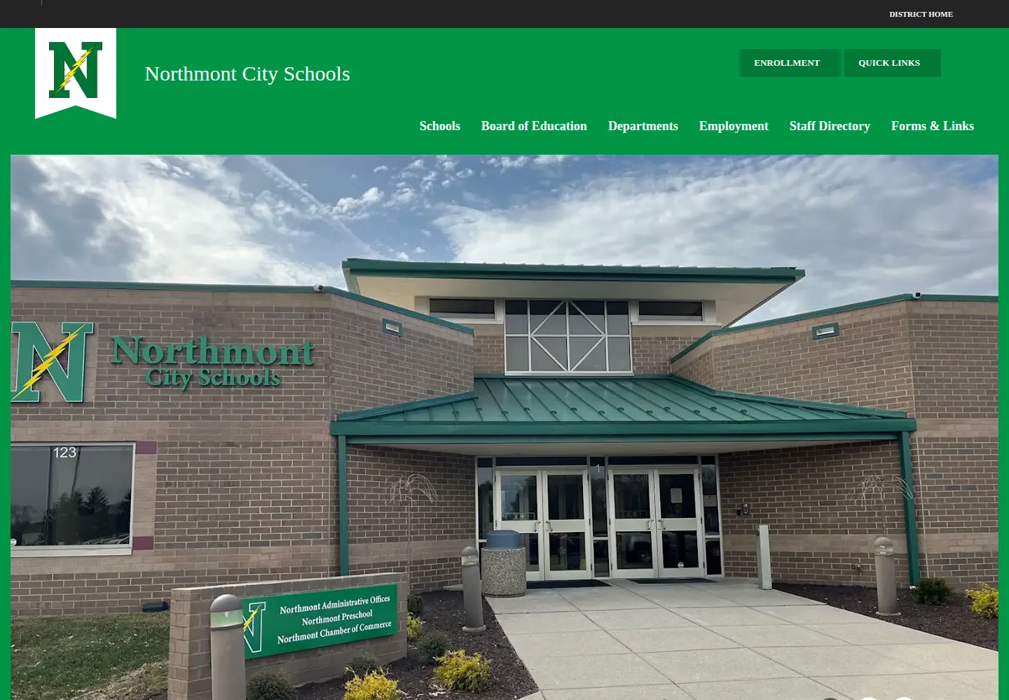 Screenshot of northmontschools.net