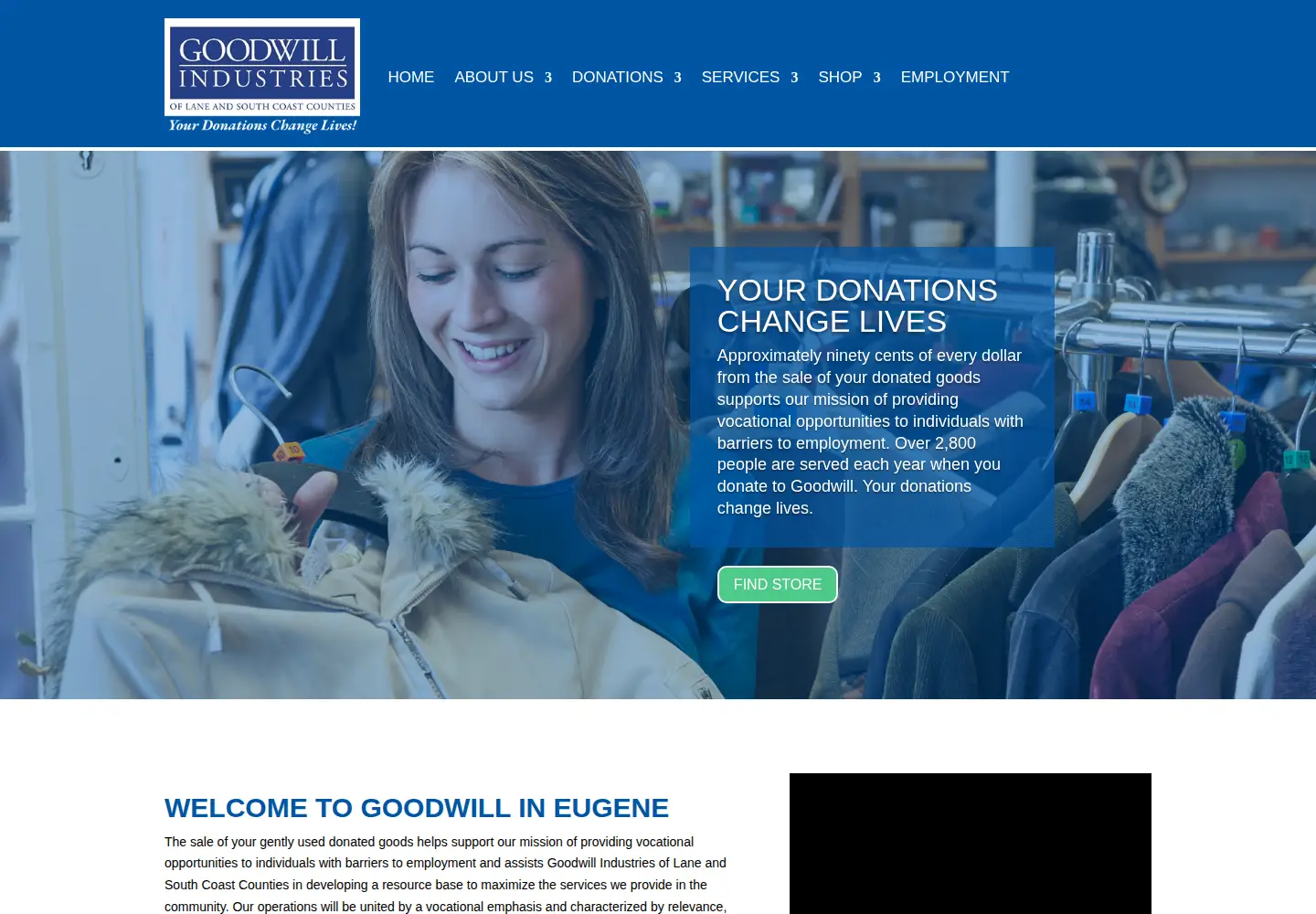 Screenshot of goodwill-oregon.org