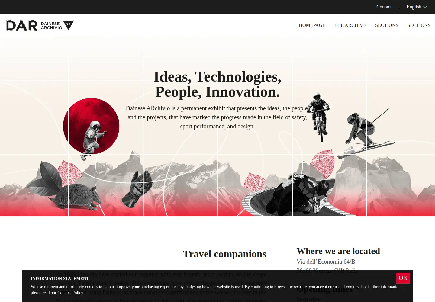 Screenshot of dainesearchivio.com