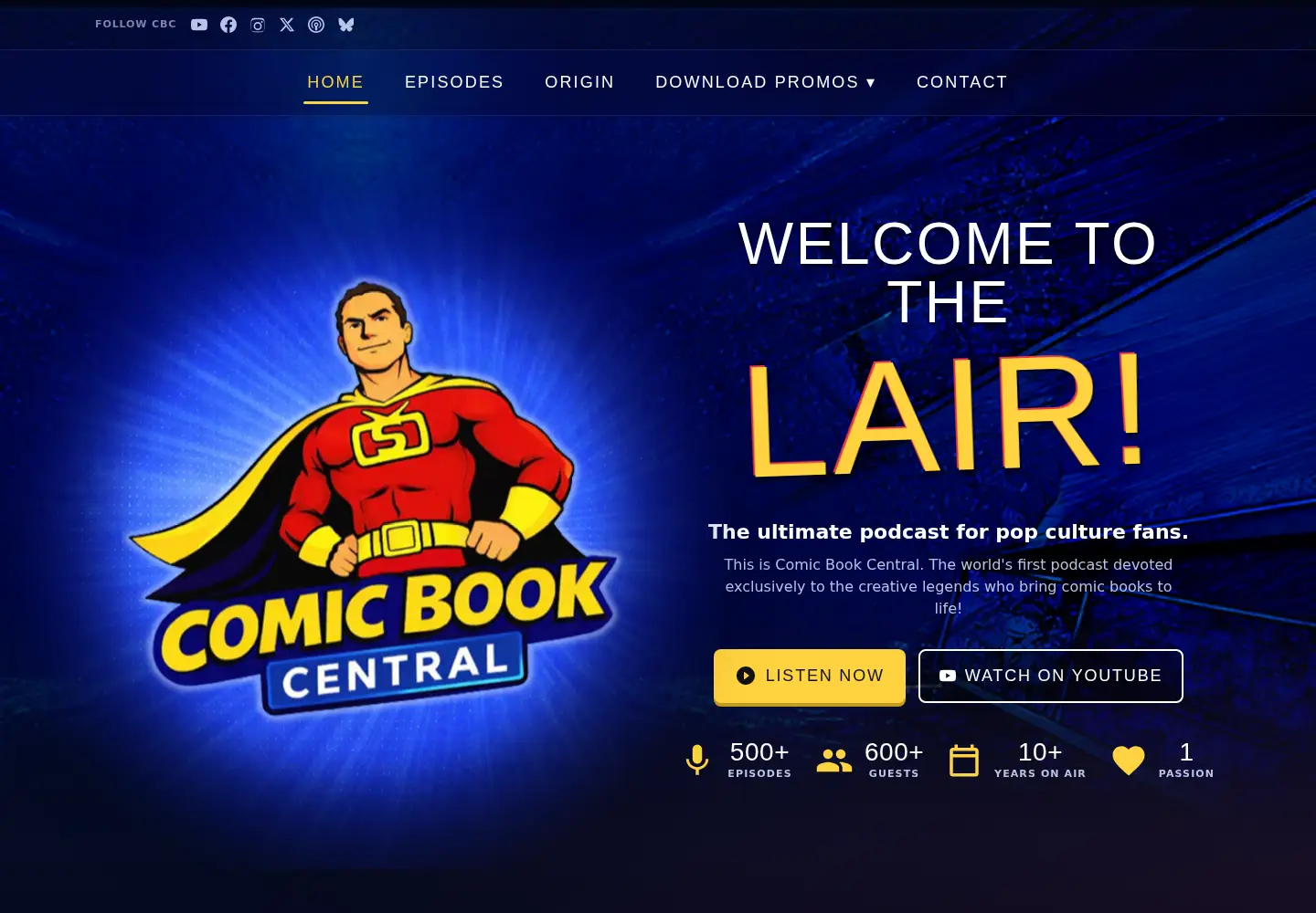 Screenshot of comicbookcentral.net