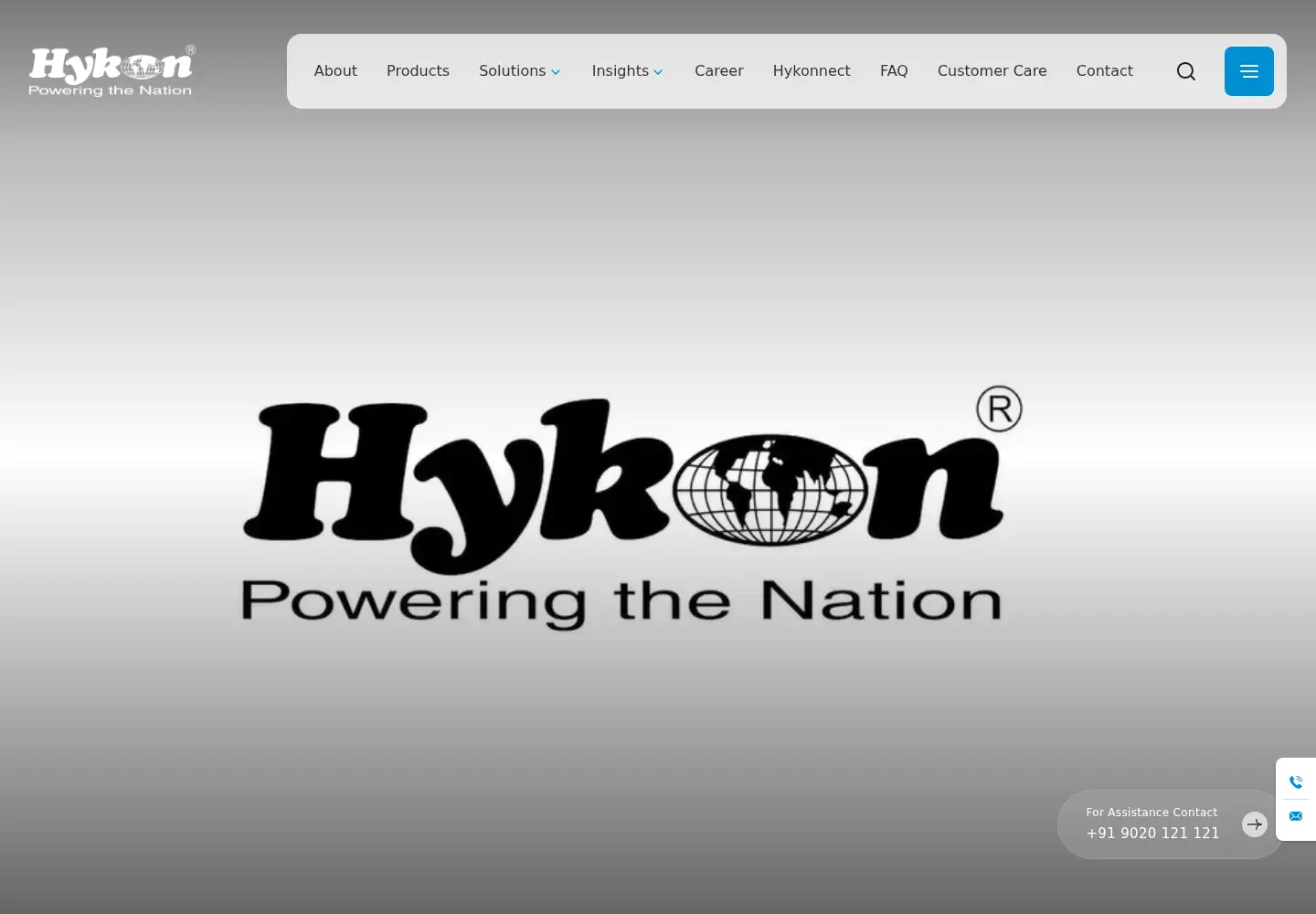 Screenshot of hykonindia.com