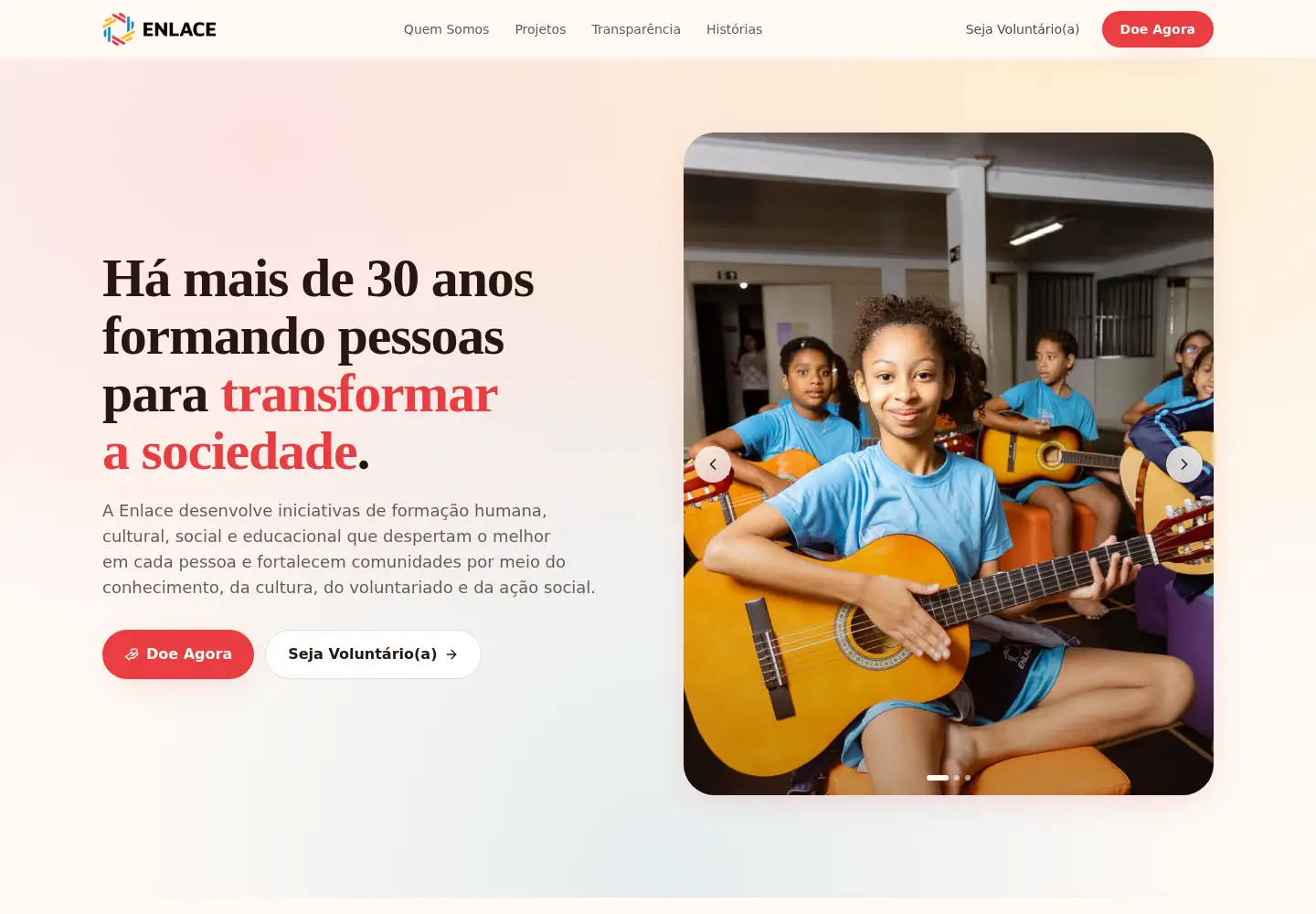 Screenshot of enlace.org.br