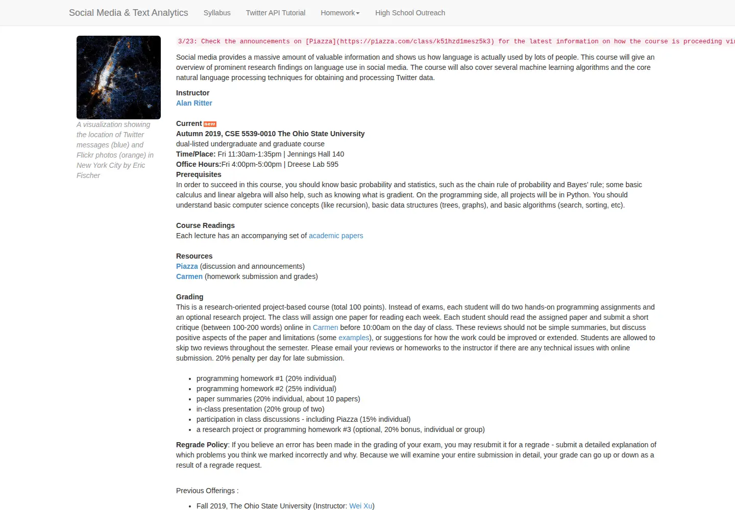 Screenshot of socialmedia-class.org