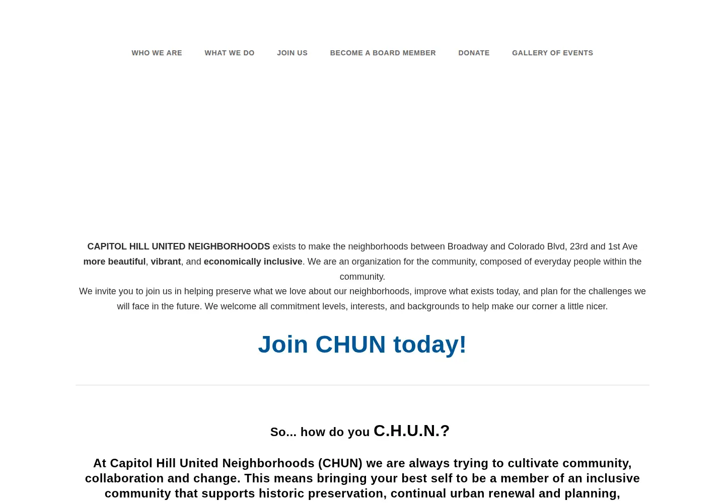 Screenshot of chundenver.org