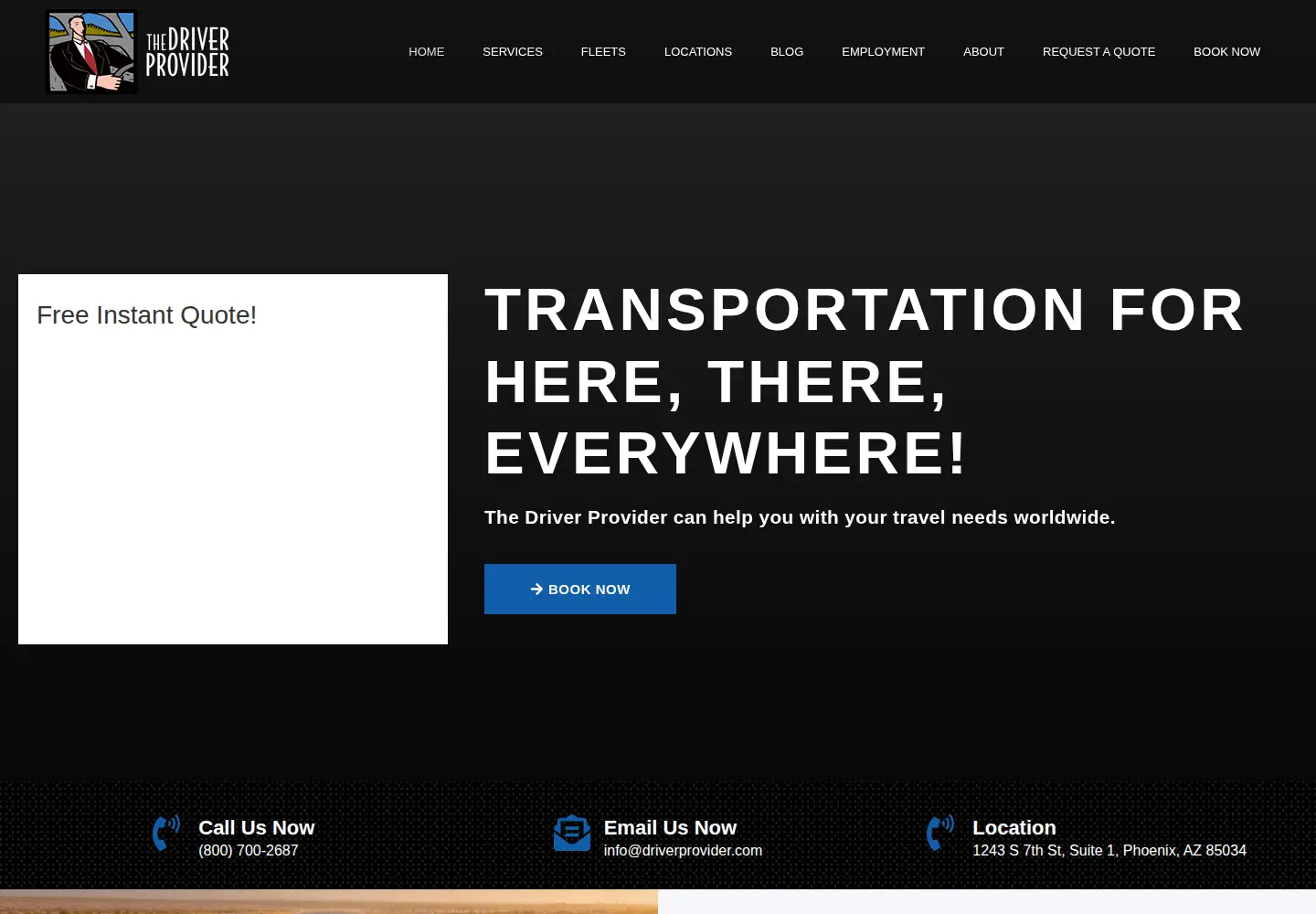 Screenshot of driverprovider.com