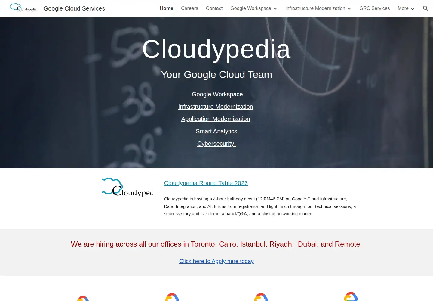 Screenshot of cloudypedia.com