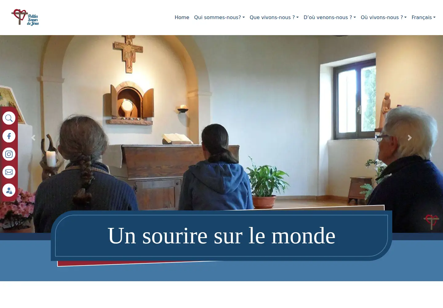 Captured homepage of hermanitasdejesus.org in the current scan
