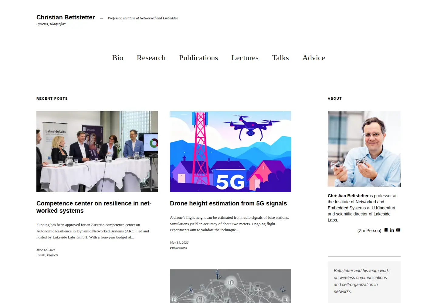 Captured homepage of bettstetter.com in the current scan