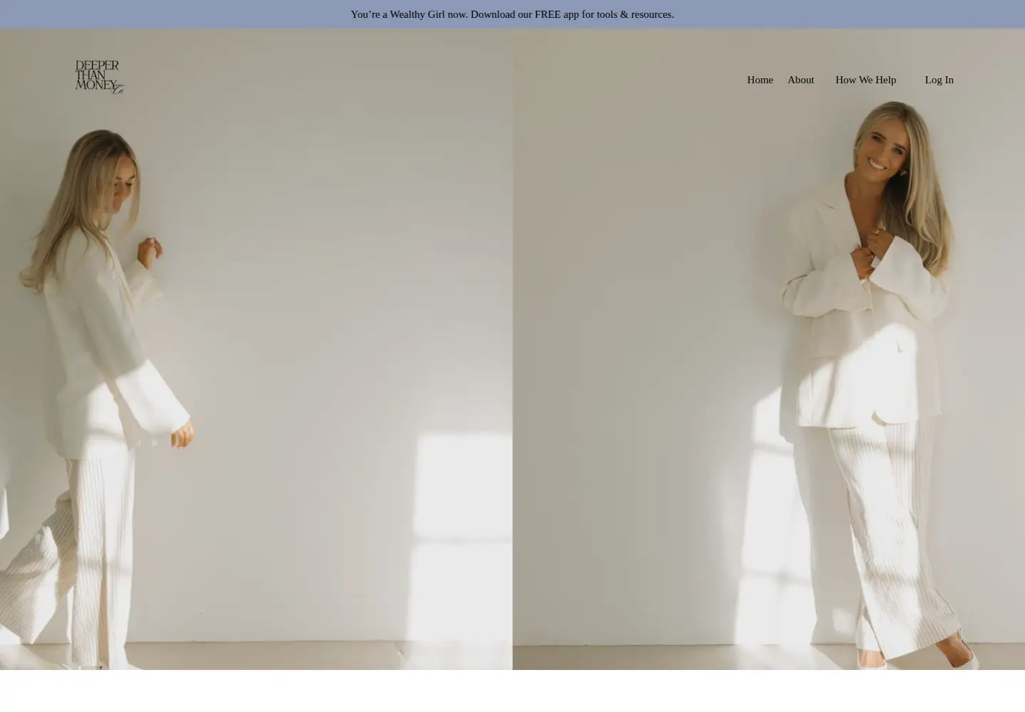 Screenshot of deeperthanmoney.com