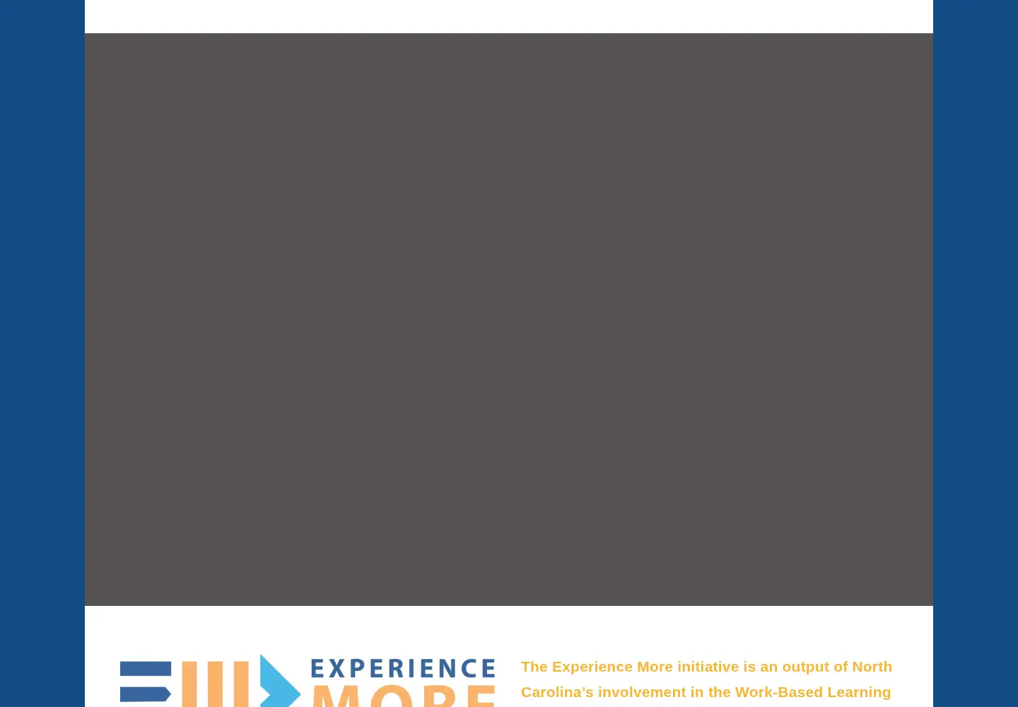 Captured homepage of experiencemorenc.com in the current scan