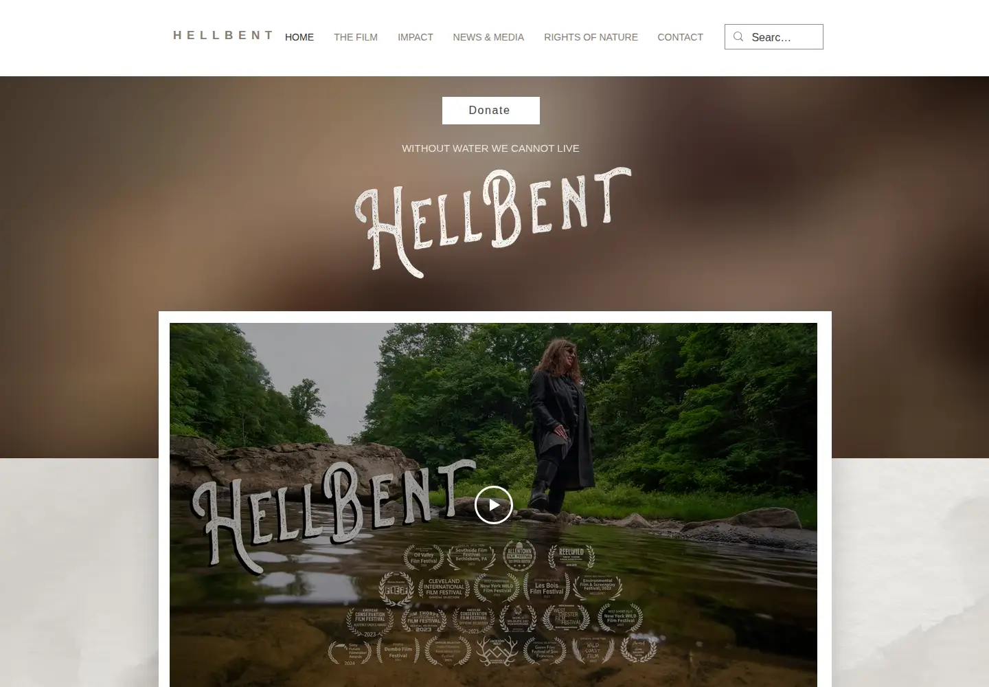 Screenshot of hellbentfilm.com