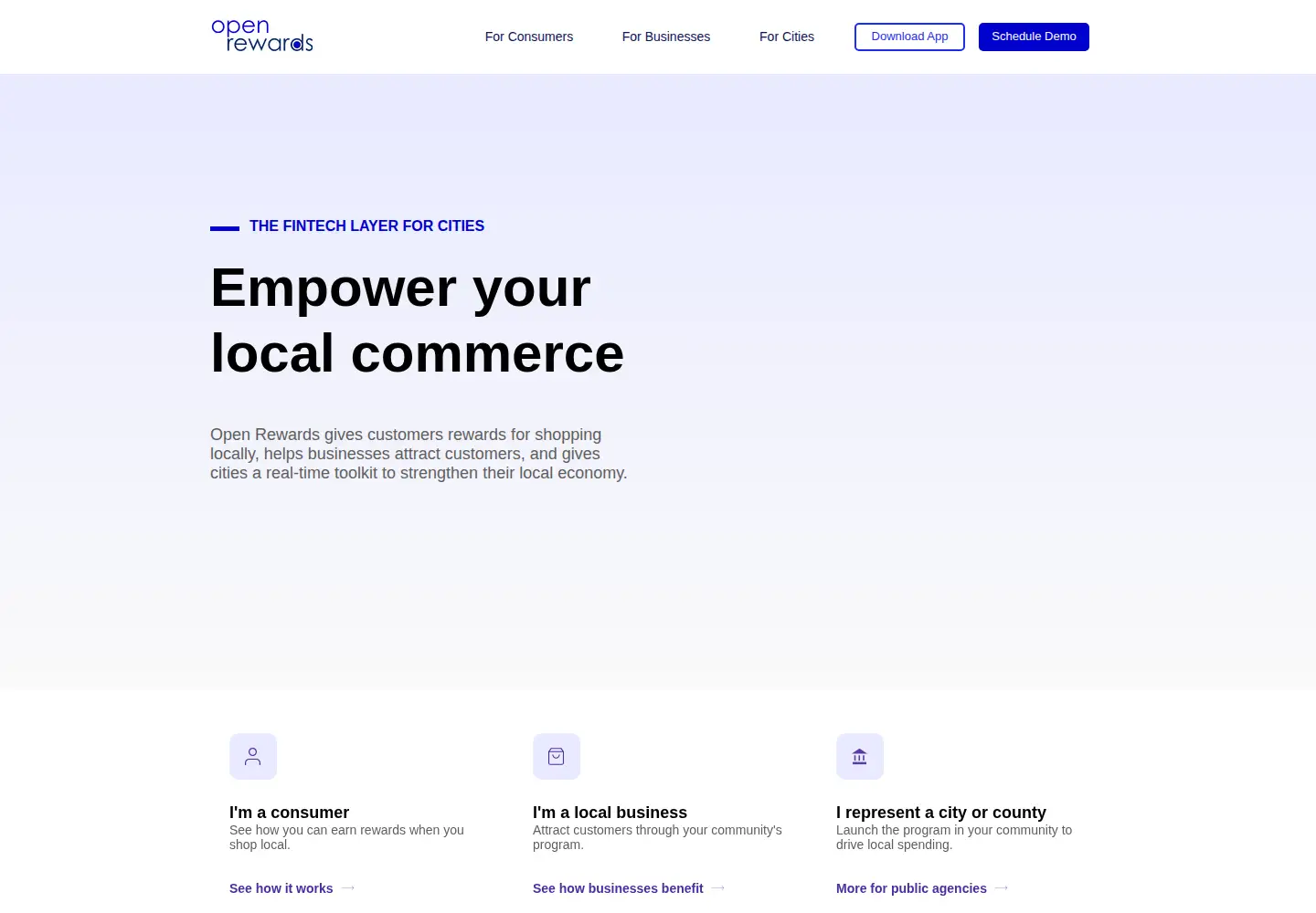 Captured homepage of openrewards.com in the current scan