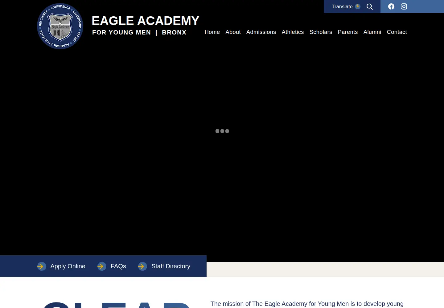 Screenshot of eaglebronx.org