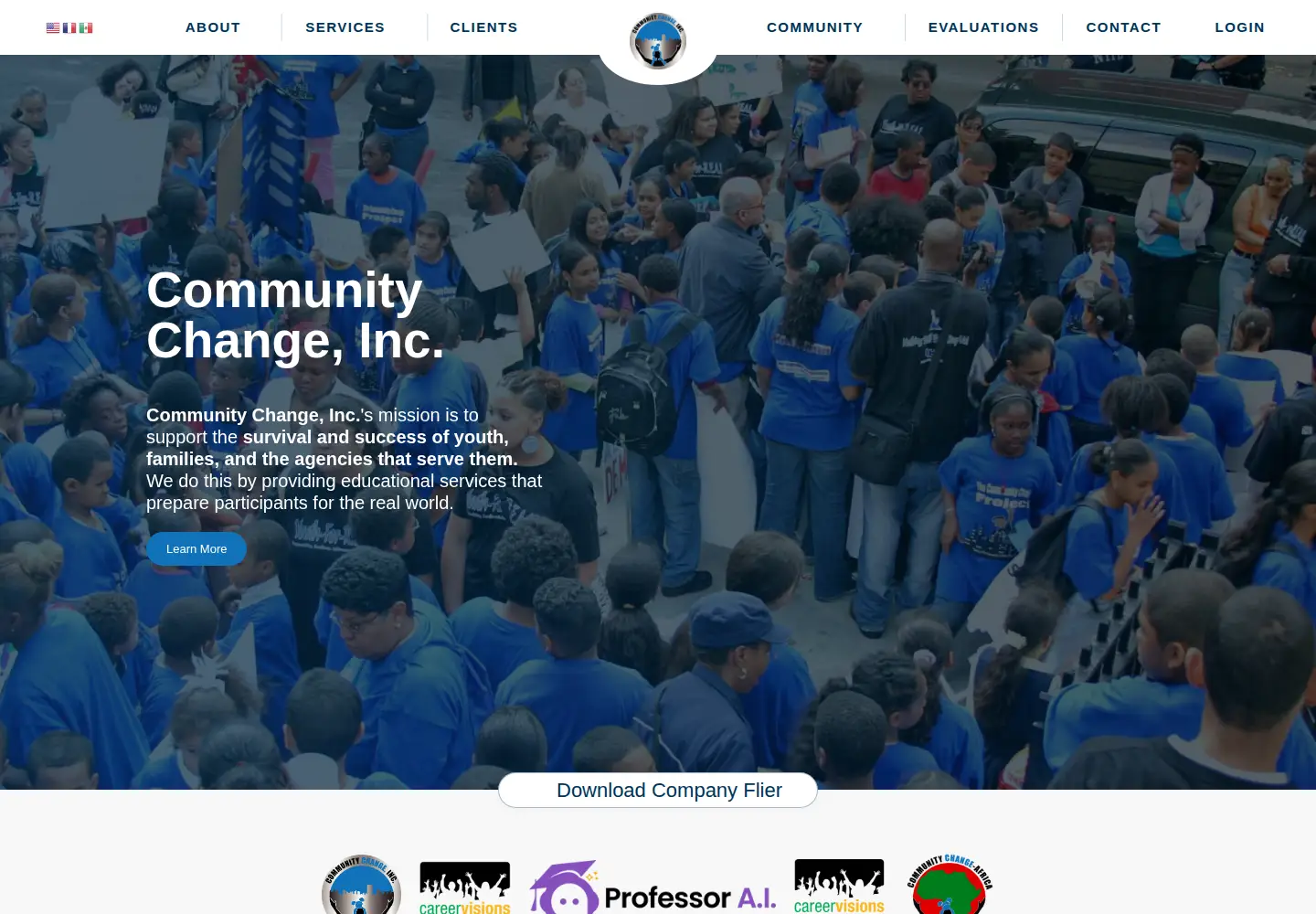 Screenshot of communitychangeinc.com