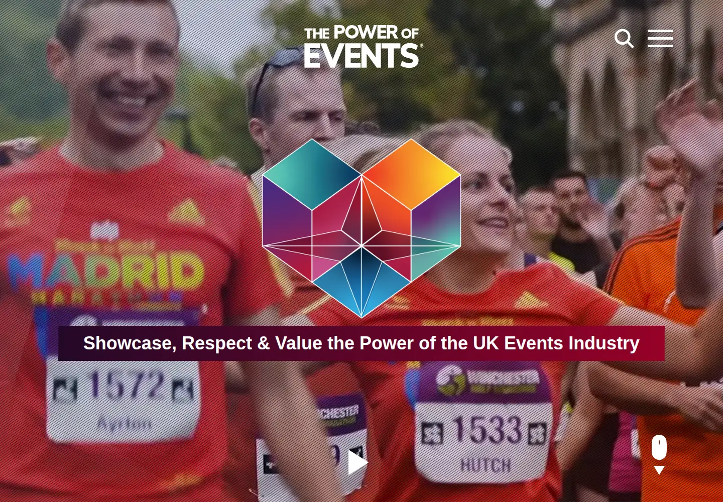 Screenshot of thepowerofevents.org