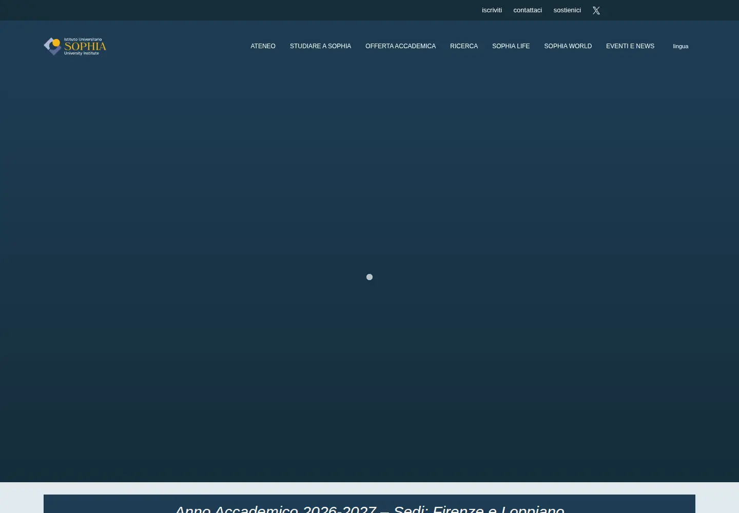 Screenshot of sophiauniversity.org