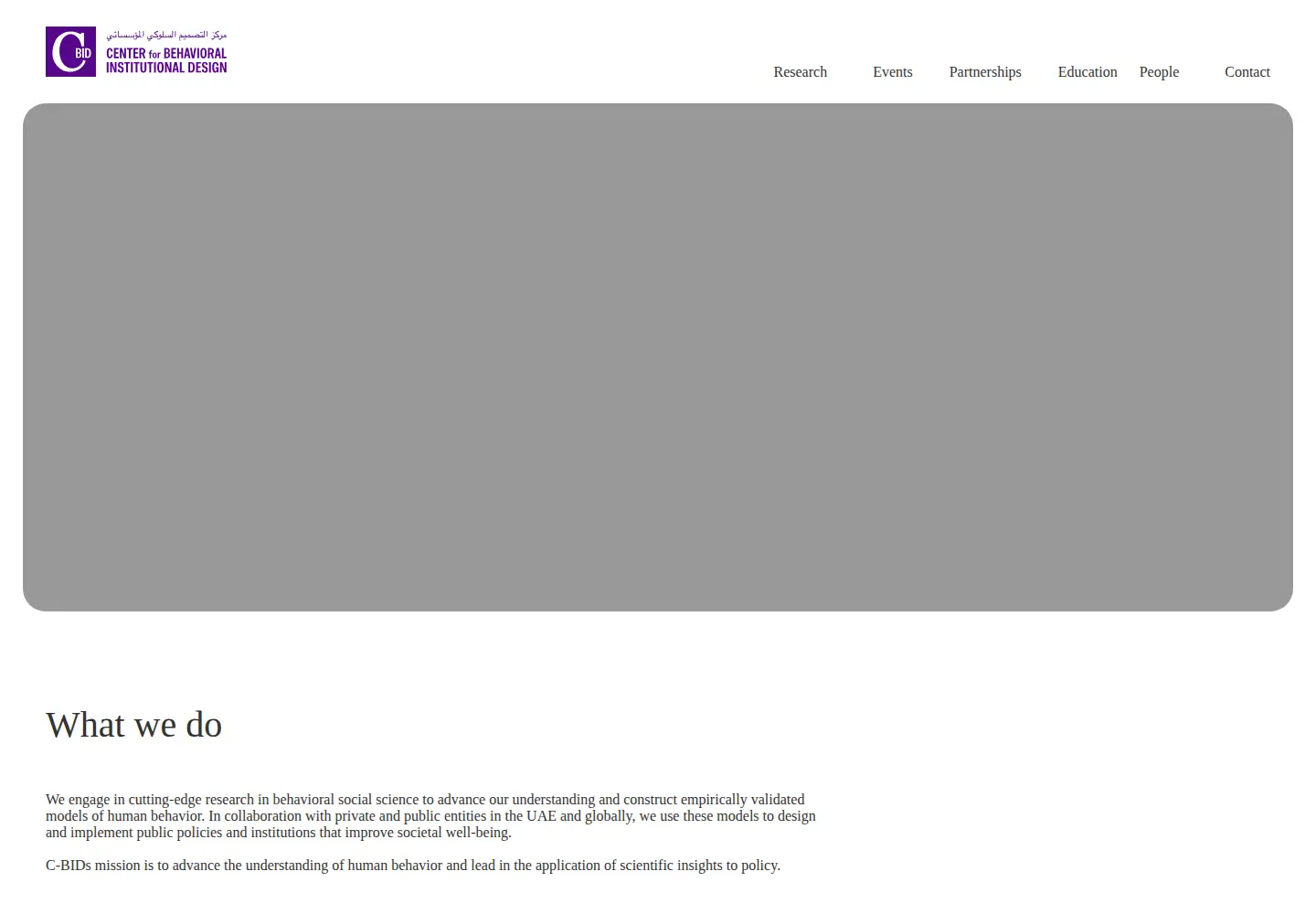 Screenshot of cbid.org