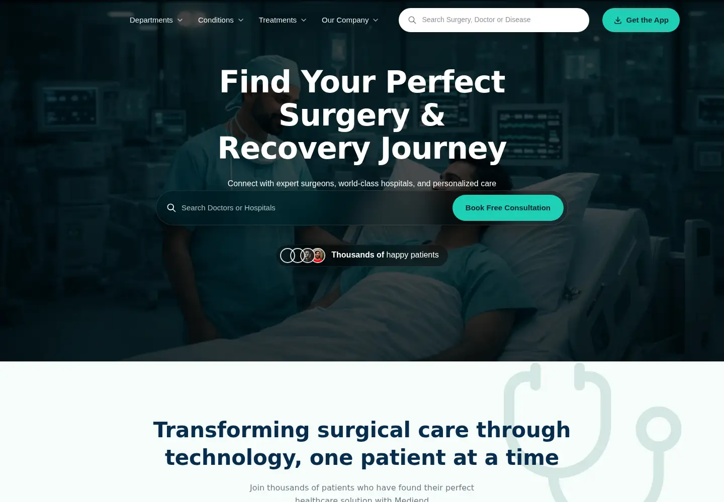 Screenshot of mediend.com