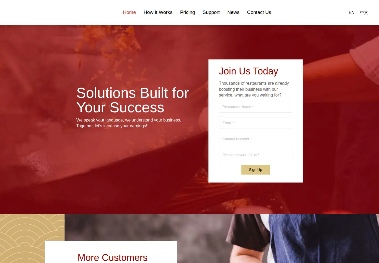 Screenshot of chinesemenuonline.com