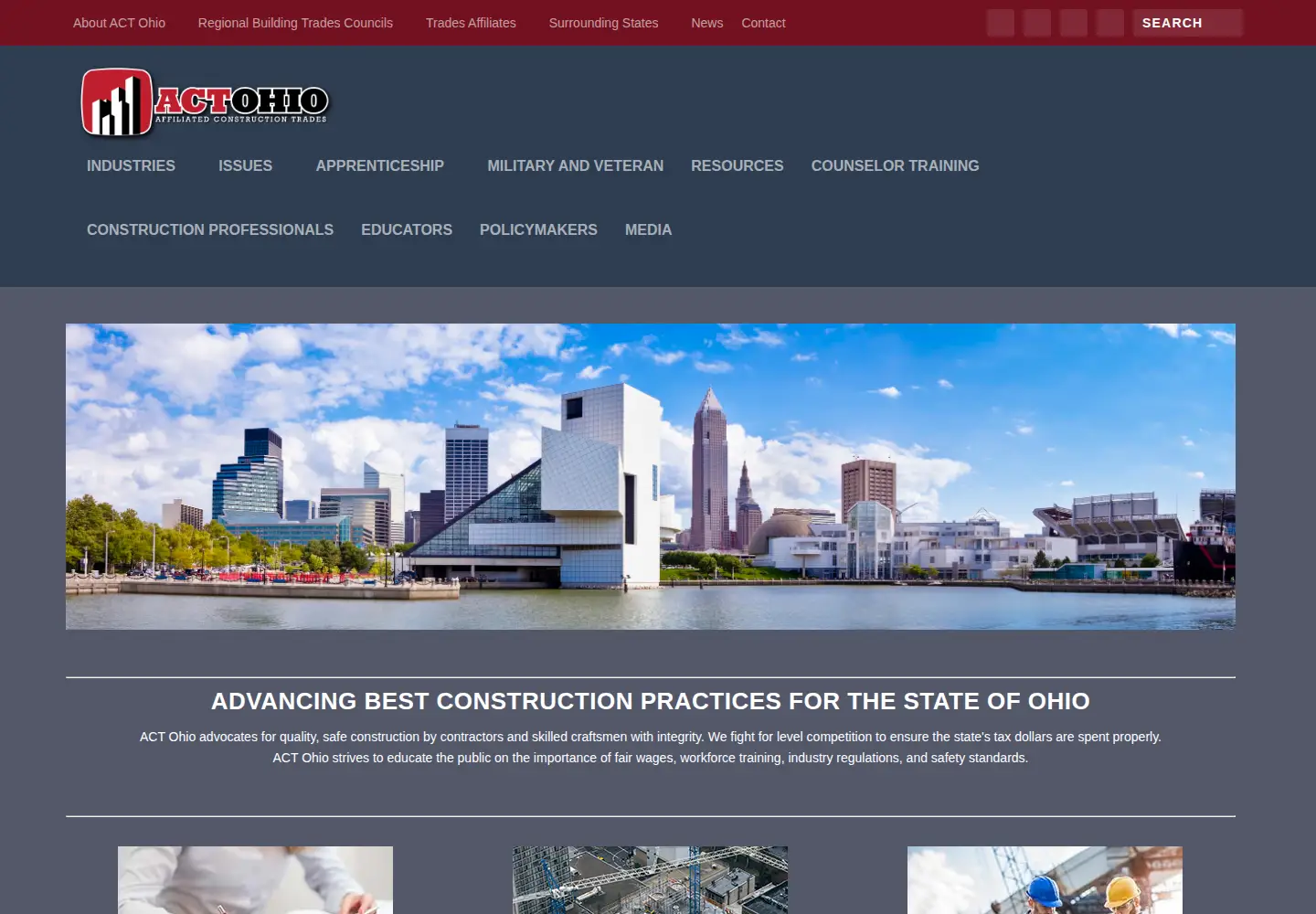 Screenshot of actohio.org