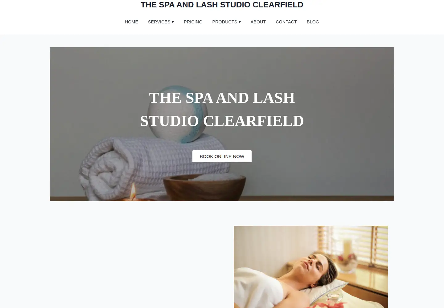 Screenshot of spa-clearfield-eyelash.com