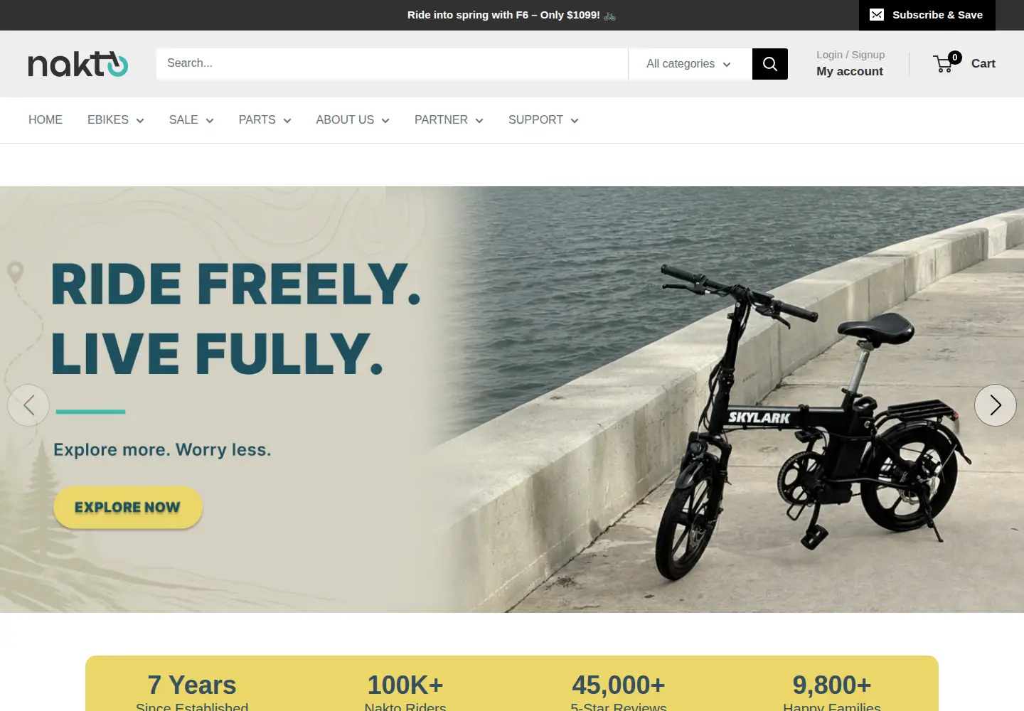 Screenshot of nakto.com