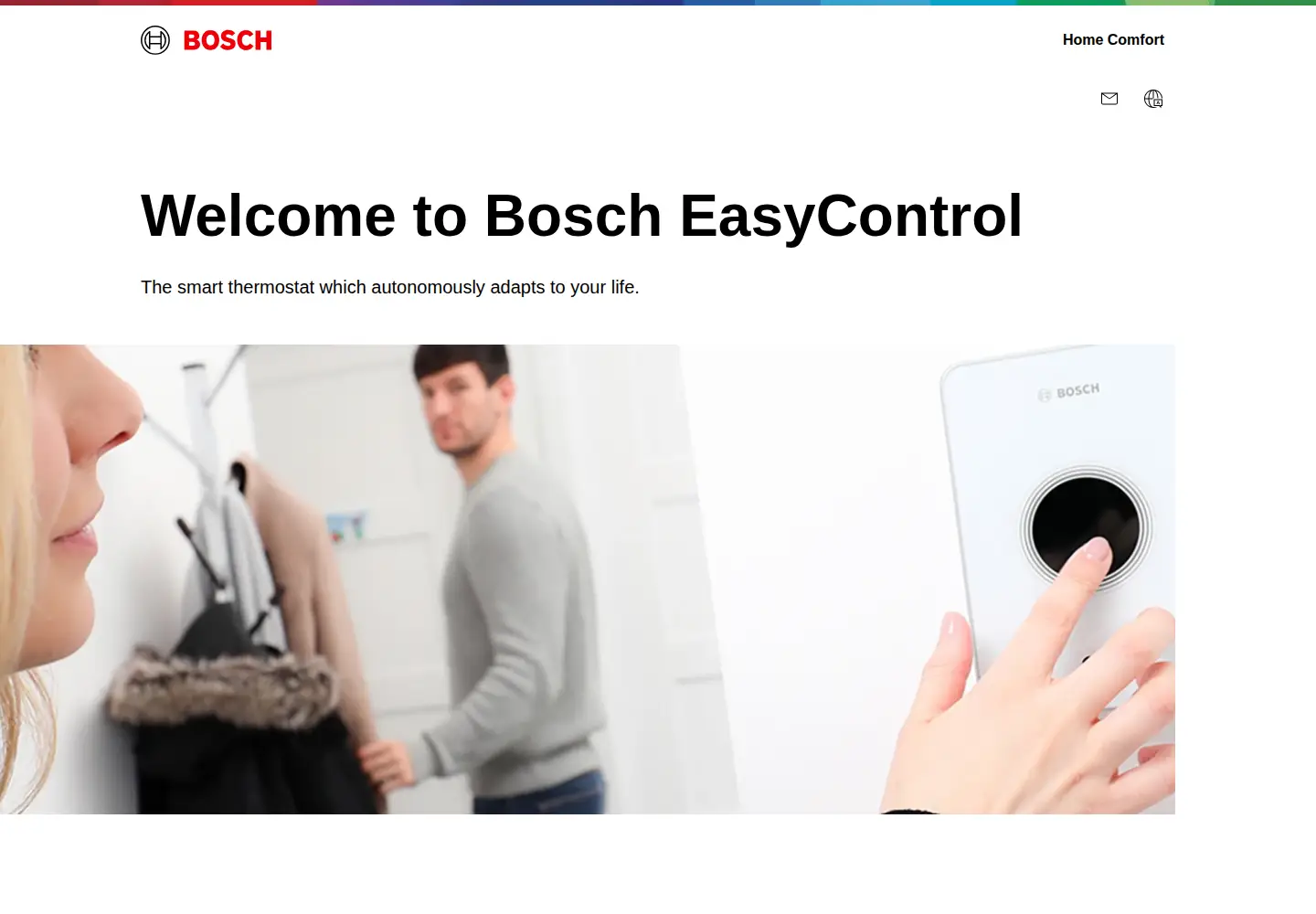 Screenshot of bosch-easycontrol.com