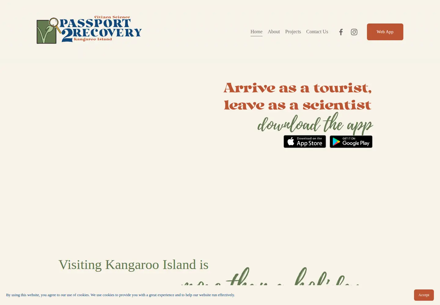 Screenshot of passport2recovery.au
