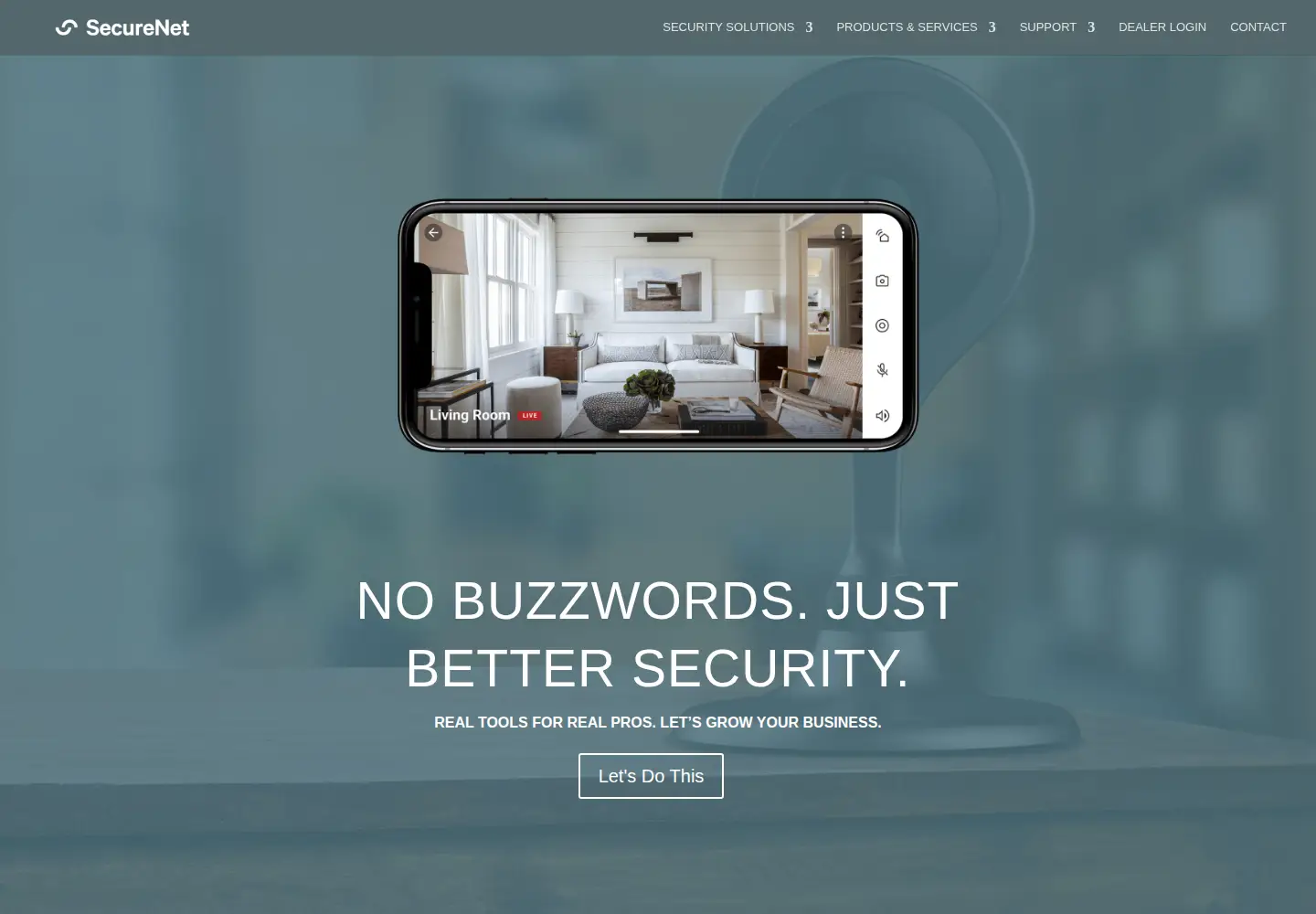 Captured homepage of securenettech.com in the current scan