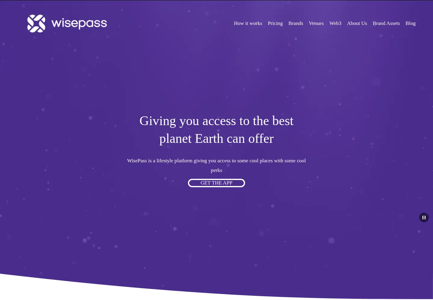 Captured homepage of wisepass.co in the current scan